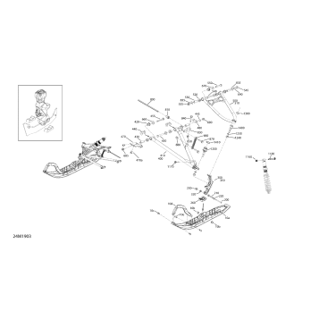 07- Front Suspension And Ski - 600R ETEC