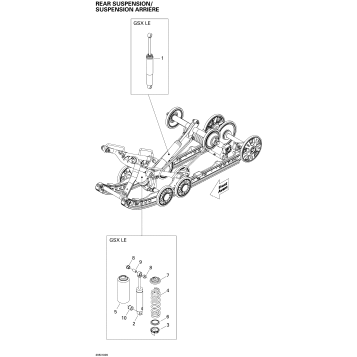 08- Rear Suspension Shocks 600HO ETEC