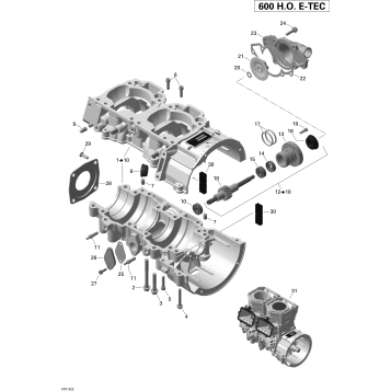 01- Crankcase And Water Pump