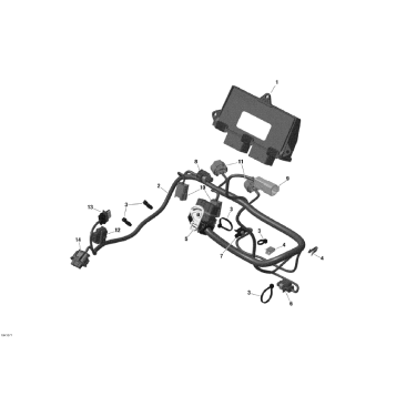 10- Engine Harness And Electronic Module