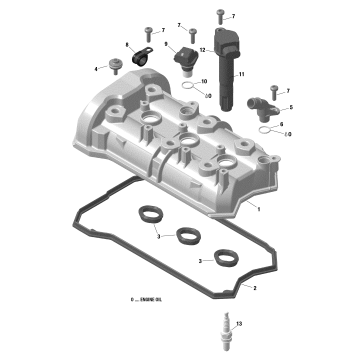 01- Engine - Valve Cover - 900 ACE