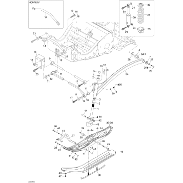 07- Front Suspension And Ski 550F SUV