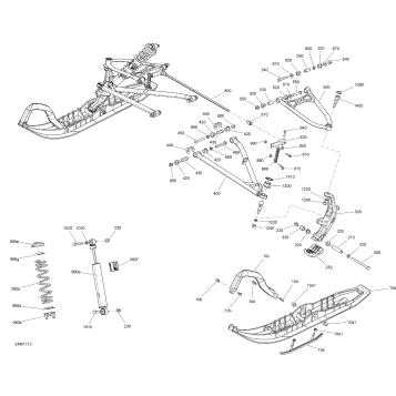 07- Front Suspension And Ski - All Models