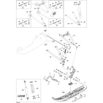 07- Front Suspension And Ski 500SS