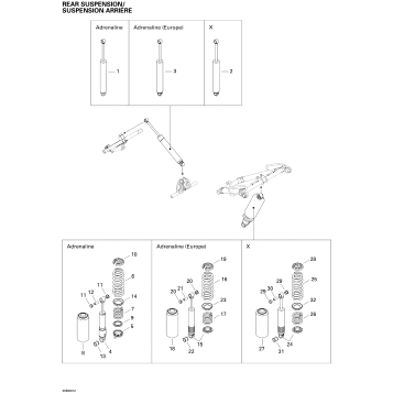 08- Rear Suspension Shocks 600HO