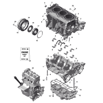 01- ROTAX - Crankcase