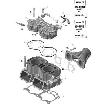 01- Rotax - Cylinder And Cylinder Head