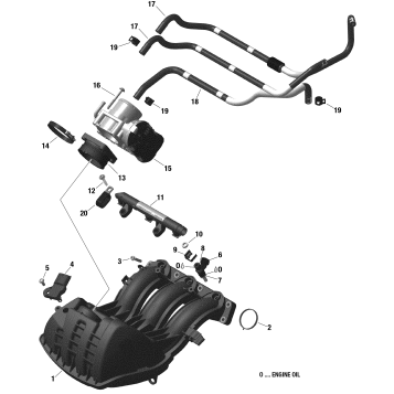 01- Engine - Air Intake Manifold And Throttle Body - 900 ACE