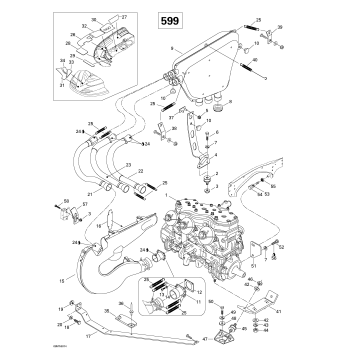 01- Engine Support And Muffler (599)