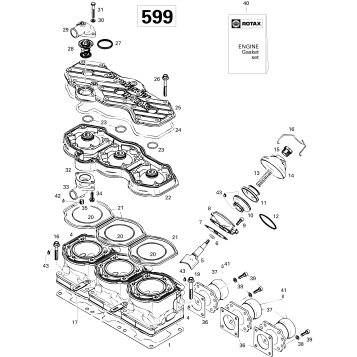 01- Cylinder And Exhaust Manifold 599