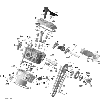 01- Cylinder and Cylinder Head, Rear Side