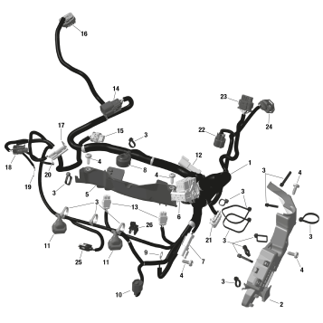 01- ROTAX - Engine Harness And Electronic Module - NA