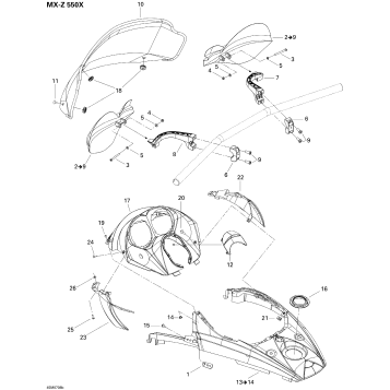 09- Windshield And Console 550X
