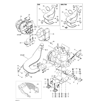 01- Engine Support And Muffler