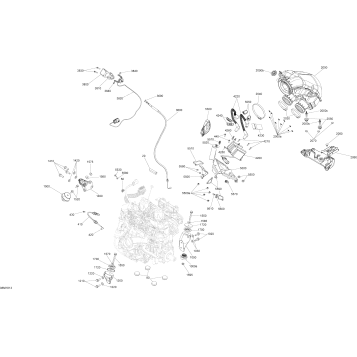 01- Engine MXZ - 600 RS