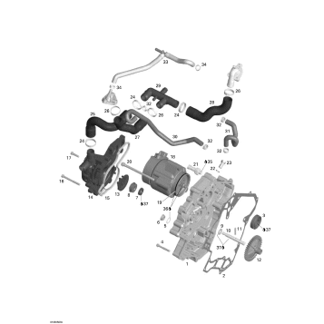 01- Waterpump, Alternator and Ignition Cover