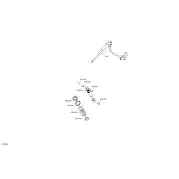08- Rear Shocks MXZ - 1200 4-TEC - Package X QAS