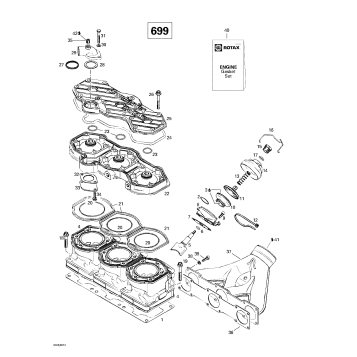 01- Cylinder, Exhaust Manifold (699)