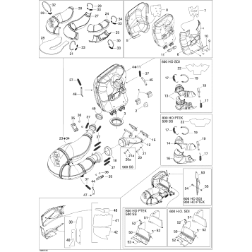 01- Exhaust System 600 HO SDI