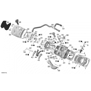 01- Cylinder and Cylinder Head, Front Side