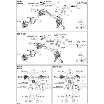 10- Steering Wiring Harness 600 HO SDI