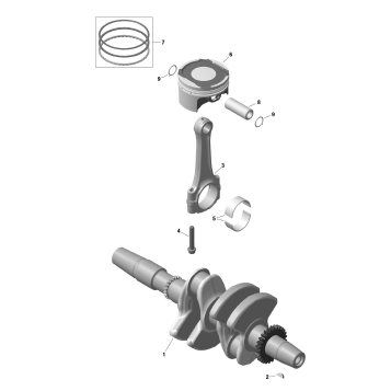 01- ROTAX - Crankshaft and Pistons