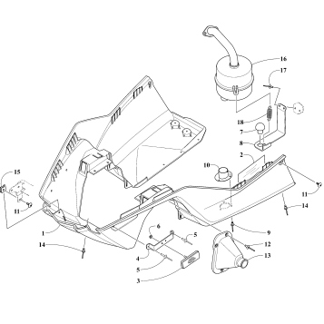 Bottom Pan and Exhaust