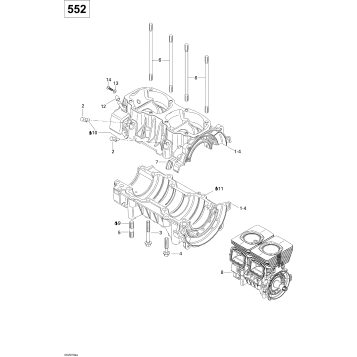 01- Crankcase (550)
