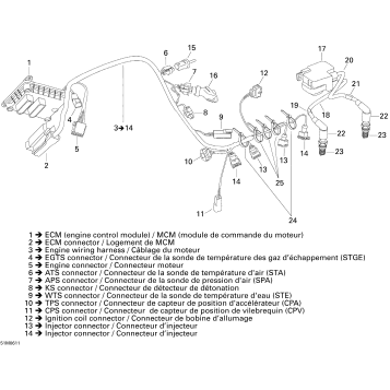 10- Engine Harness And Electronic Module