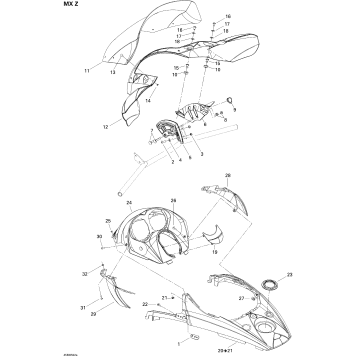 09- Windshield And Console MX Z