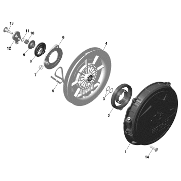 10- Electric - Rewind Starter - 600R E-TEC