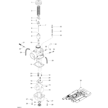 02- Carburetor , 600 SUV