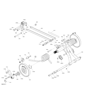 08- Rear Suspension - 600 Racing Upper Parts