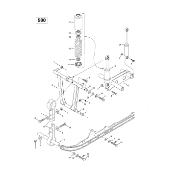 08- Front Arm, Rear Suspension 136”