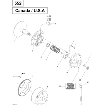 05- Drive Pulley 550F SUV