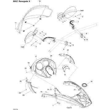 09- Windshield And Console RENX 600