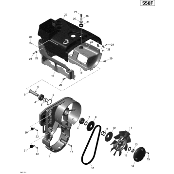 01- Engine - Fan and Cylinder Cowls - 550F