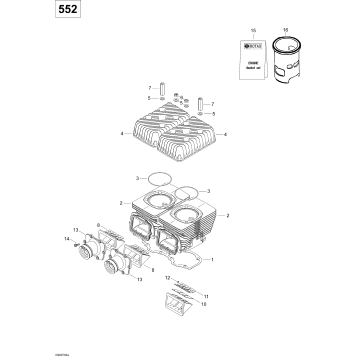 01- Cylinder and Cylinder Head 550