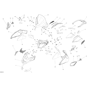 09- Body - Hood Section - Skandic - 600 E-TEC