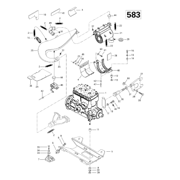 01- Engine Support And Muffler (583)