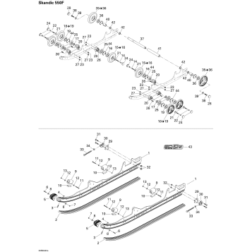 08- Rear Suspension SKANDIC 550F