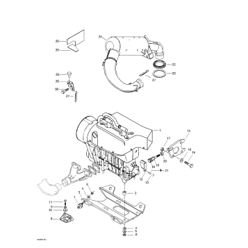 01- Engine Support And Muffler
