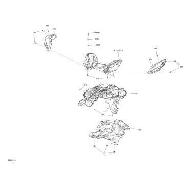 02- Air Intake MXZ - 600R ETEC - Package X