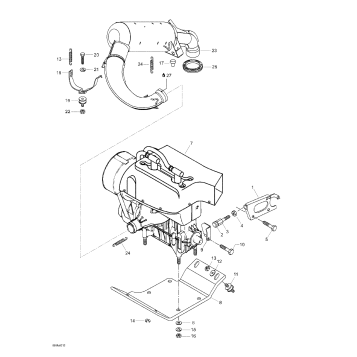 01- Engine Support And Muffler