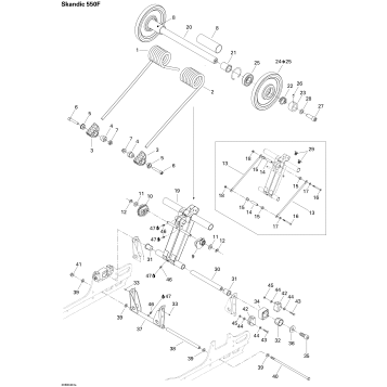 08- Rear Arm SKANDIC 550F