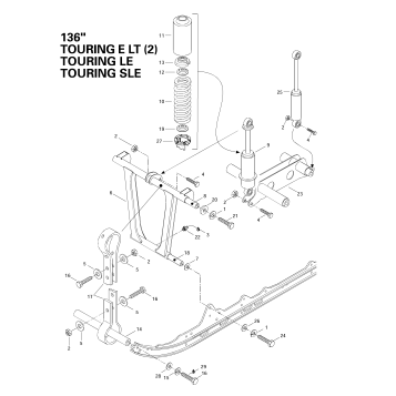 08- Front Arm, Rear Suspension 136”