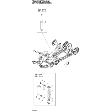 08- Rear Suspension Shocks 500SS