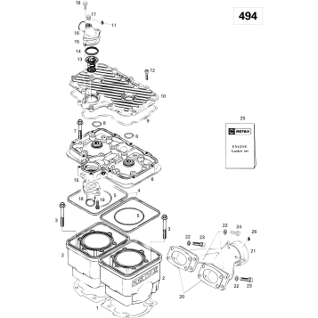 01- Cylinder And Exhaust Manifold 500