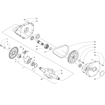 Drive Train Shaft and Brake