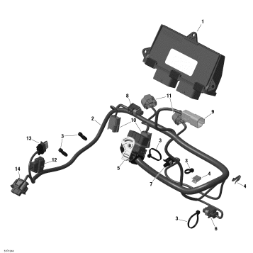 10- Engine Harness And Electronic Module